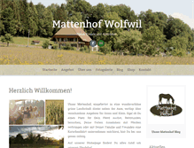 Tablet Screenshot of mattenhof-wolfwil.ch
